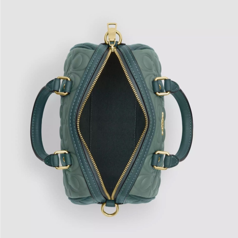 NWT Coach Mini Rowan Crossbody Bag In Blocked Signature Leather CY744 - Picture 3 of 10